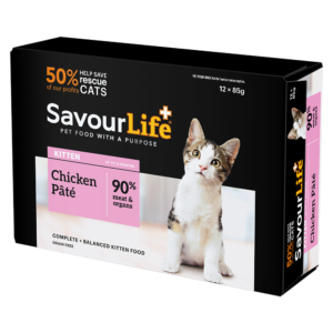 Savourlife Chicken Salmon Kitten Wet Cat Food Cans - 24 x 85g
