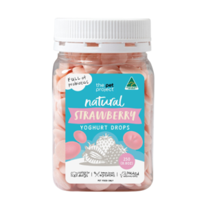 The Pet Project Strawberry Yoghurt Drops Dog Treats - 250g