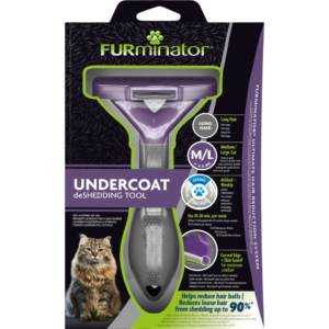 Furminator Long Hair Cat Undercoat Deshedding Tool - Medium