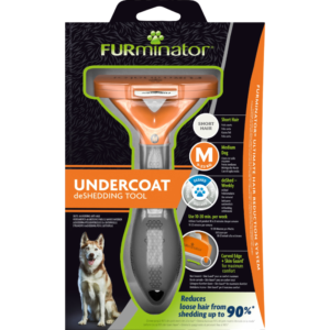 Furminator Short-Haired Undercoat DeShedding Tool for Dogs - Medium