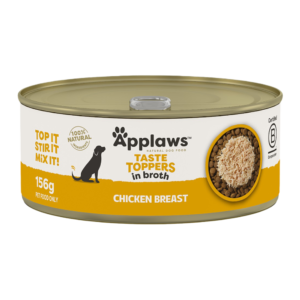 Applaws Taste Toppers Chicken Breast In Broth Adult Wet Dog Food Cans - 16 x 156g
