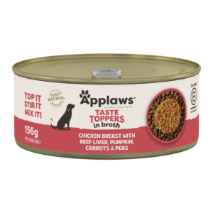 Applaws Taste Toppers Chicken with Liver in Broth for All Lifestages Dogs - 16 x 156g
