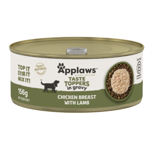 Applaws Taste Toppers Chicken Breast & Lamb in Gravy Adult Wet Dog Food Cans - 16 x 156g