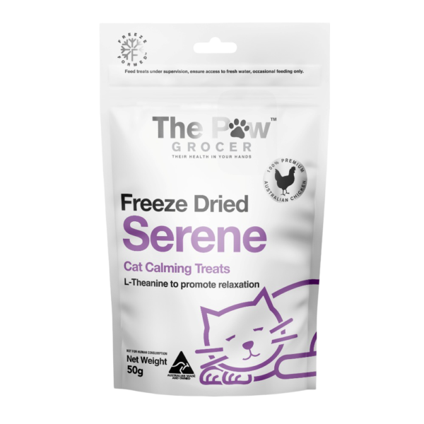 The Paw Grocer Freeze Dried Chicken Serene Cat Calming Treats – 50g