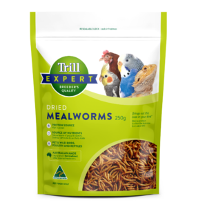 Trill Expert Dried Mealworms Bird Food - 250g