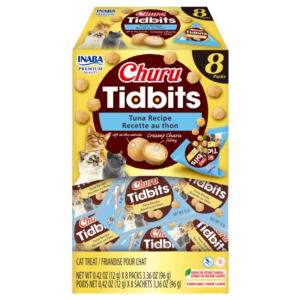 Inaba Churu Tidbits Tuna Recipe Cat Treat - 8 x 12g