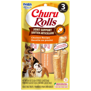 Inaba Churu Rolls Joint Support Chicken Recipe Dog Treat - 3 x 12g