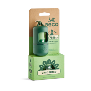 Beco Poop Bag Starter Pack Green Dispenser Unscented - 60 pack