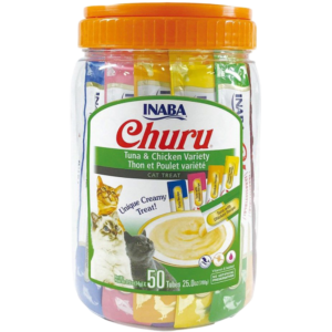 Inaba Churu Tuna Chicken Varieties Lickable Cat Treats - 50 x 14g