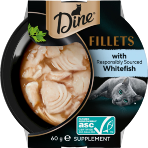 Dine Fillets with Whitefish Cat Wet Food Tray - 16 x 60g