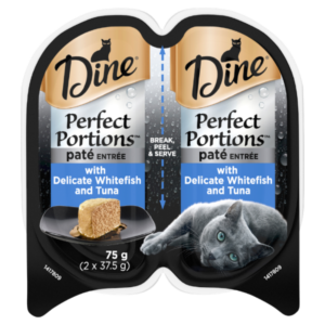 Dine Perfect Portions Pate Whitefish and Tuna Cat Wet Food Tray - 24 x 75g