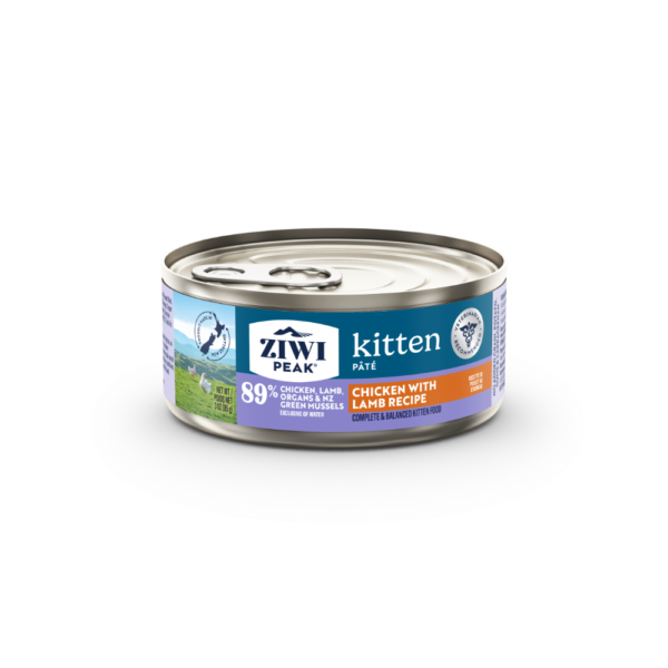 Ziwi Chicken with Lamb Recipe Kitten Wet Cat Food Cans – 24 x 85g