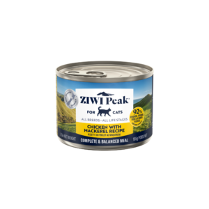 Ziwi Chicken with Mackerel Recipe All Lifestages Wet Cat Food Can - 12 x 185g