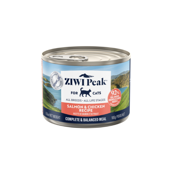 Ziwi Salmon & Chicken Wet Cat Food Cans