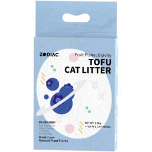 Zodiac Fruity Tofu Cat Litter Blueberry - 3 x 2.5kg