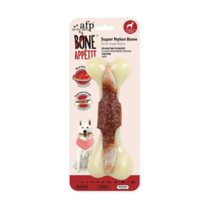 All For Paws Bone Appetit Bone Beef Chew Toy - Large