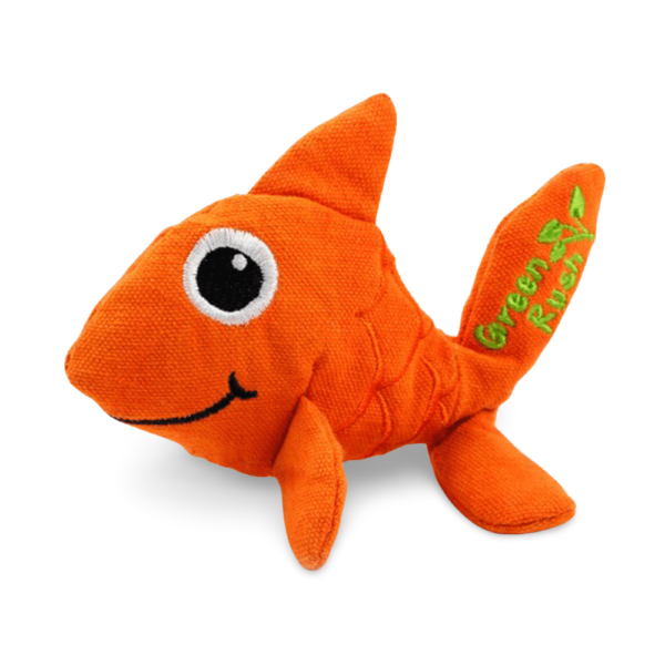 All For Paws Green Rush Goldfish Cat Toy – One Size