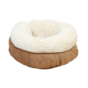 All For Paws Soft & Cosy Lamb Brown Donut Cat Bed - One Size