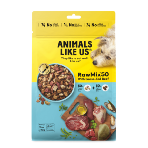 Animals Like Us Raw Mix 50 Freeze Dried Grass Fed Beef Adult Dry Dog Food - 340g