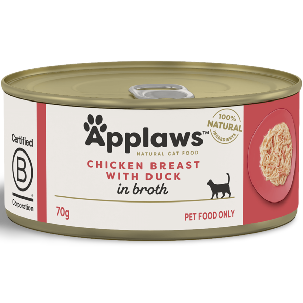 Applaws Wet Cat Food Adult Chicken With Duck Tin