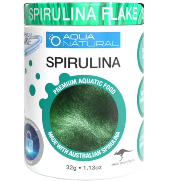 Aqua Naturals Spirulina Flake Fish Food – 32g