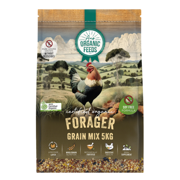 Aus Organic Feeds Natural Forager Grain Mix For Chickens – 5kg