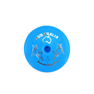 Aussie Dog Fly It Disc Blue Fetch Dog Toy - One Size