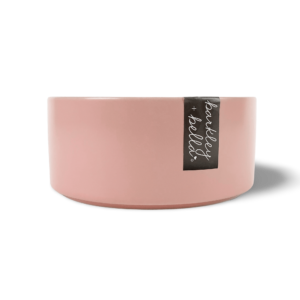Barkley And Bella Ceramic Dog Bowl Zen Pink - 1.8L