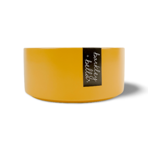 Barkley And Bella Ceramic Dishwasher Safe Dog Bowl Zen Tangerine - 850mL