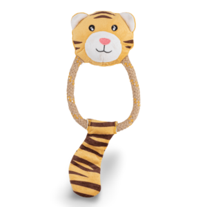 Beco Dual Material Tiger Tug Dog Toy - Medium