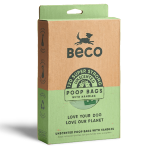 Beco Unscented Poop Bags With Handles 100% Recycled Plastic - 270 pack