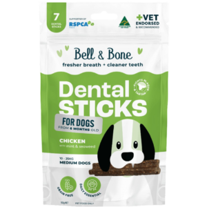 Bell And Bone Chicken Mint And Seaweed Dental Dog Treats Medium - 7 Chews