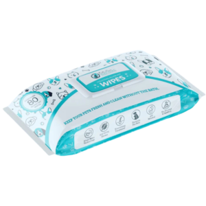 Bella Maree Natural Colloidal Silver Wipes For Dogs and Cats - 80 Wipes