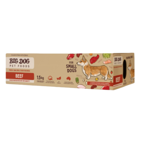 Big Dog Small Dog Beef Frozen Raw Dog Food - 1.5kg