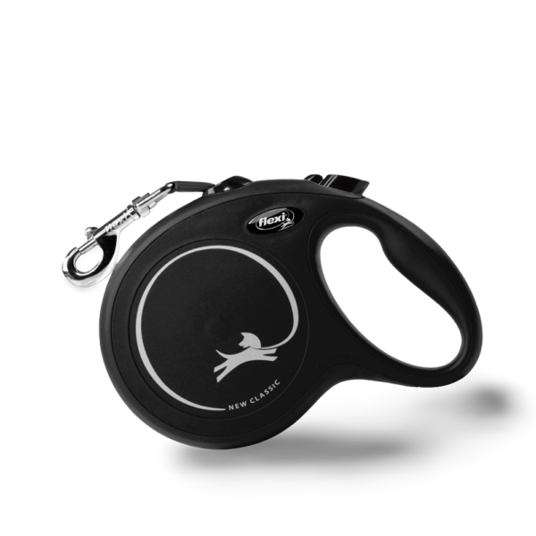 Flexi Classic Retractable Dog Lead in Black