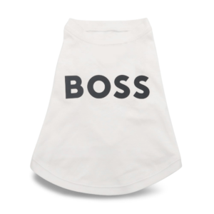 Boss Dog Graphic Tee White - XX Small