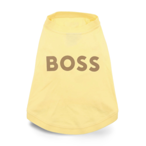 Boss Dog Graphic Tee Yellow - Small
