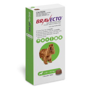 Bravecto Flea & Tick Chews For Medium Dog Green - 2 Pack