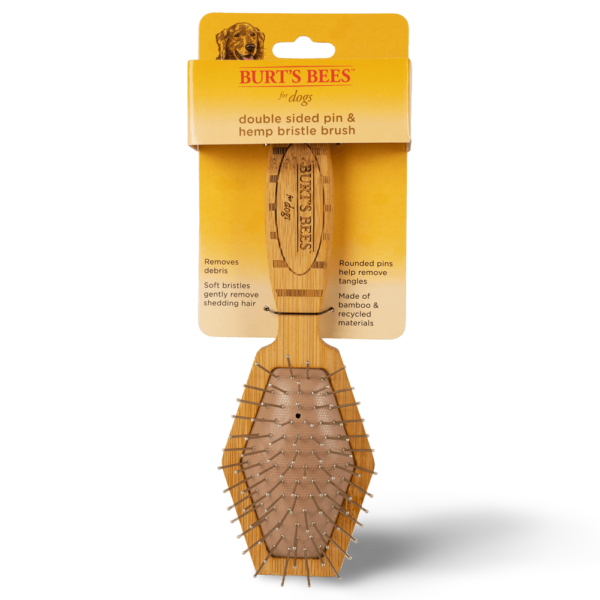 Burts Bees Double Sided Pin And Bristle Brush For Dogs – Large