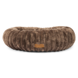 Paws For Life Calming Wide Wale Donut Dog Sofa Bed Chocolate - Medium