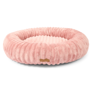 Paws For Life Calming Wide Wale Donut Dog Sofa Bed Mauve Pink - Medium