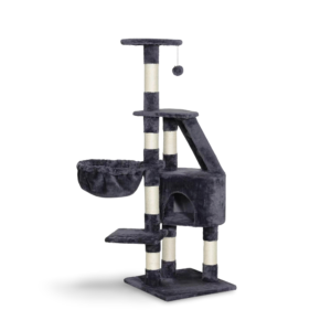 Catio Equanimity Chipboard Scratching Cat Tree Grey 119cm - each