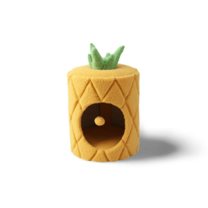 Catio Pineapple Hideaway Fabric Cat House Yellow - each