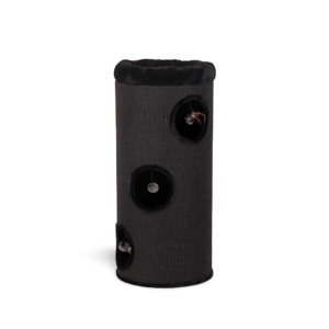 Cattitude Cat Scratcher Hideaway Luxe Drum Black - each
