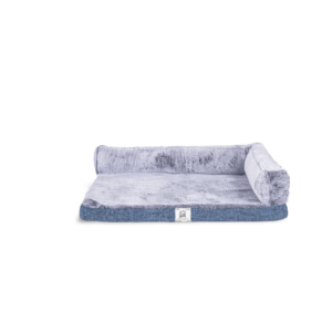 Chill Kuzzi Bolster Crate Dog Mattress With Infrared Technology Blue - XX Large