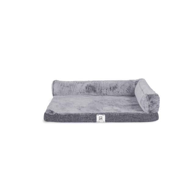 Chill Kuzzi Bolster Crate Dog Mattress With Infrared Technology Grey – X Small