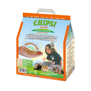 Chipsi Ultra Softwood Litter Bedding Granules for Small Pets - 20L