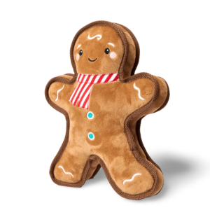 Christmas By Pet Circle Tough Gingerbread Large Plush Dog Toy - each