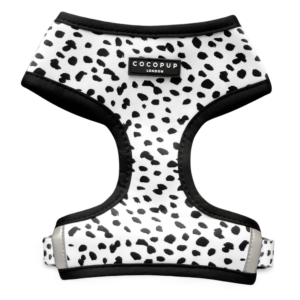 Cocopup London Adjustable Neck Dog Harness in Monochrome Spots Dalmatian - Medium