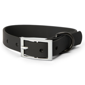 Cocopup London Nakd Waterproof Dog Collar in Liquorice Black - X Small/Small